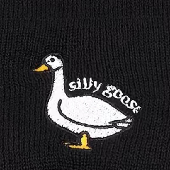 SILLY GOOSE block beanie. Warm, soft and adorable-perfect gift - Picture 2 of 2